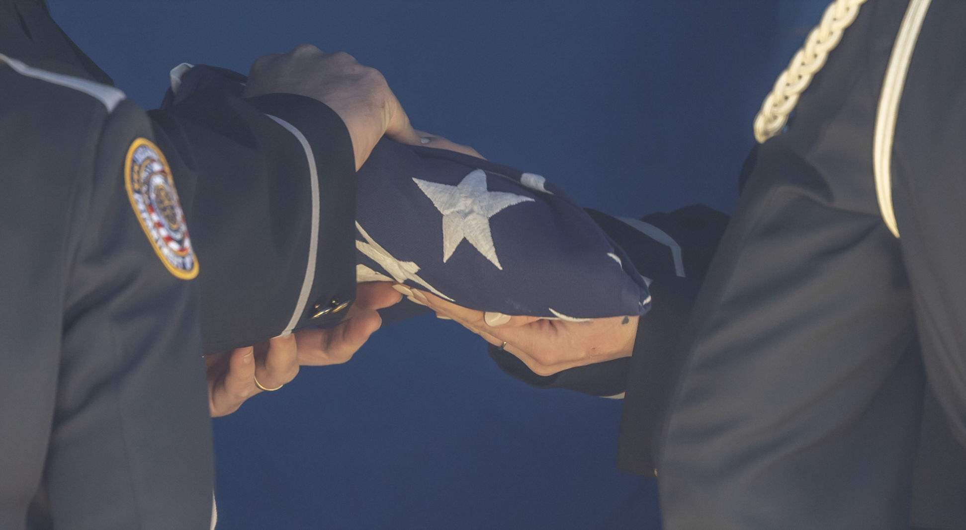 Burial service of Lt. Eugene Lasco
